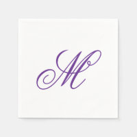 Initial Lila-grünes Monogramm