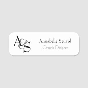 Initial Logo Business Namensschild