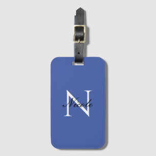 Initial Mit Monogramm handgeschriebener Eigenname  Gepäckanhänger
