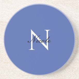 Initial Mit Monogramm handgeschriebener Eigenname Getränkeuntersetzer
