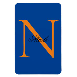 Initial Mit Monogramm handgeschriebener Eigenname Magnet