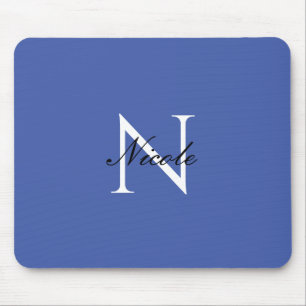 Initial Mit Monogramm handgeschriebener Eigenname Mousepad