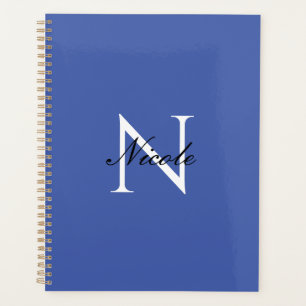 Initial Mit Monogramm handgeschriebener Eigenname Planer
