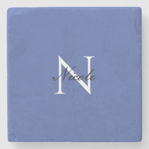 Initial Mit Monogramm handgeschriebener Eigenname Steinuntersetzer