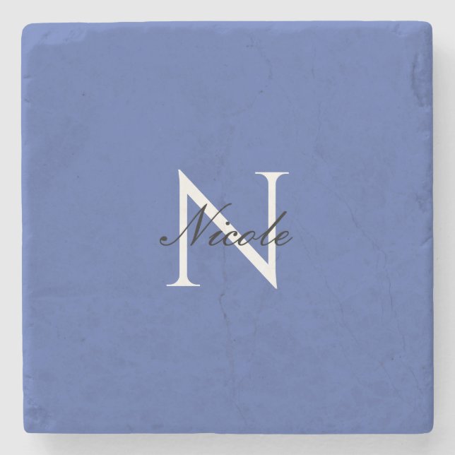 Initial Mit Monogramm handgeschriebener Eigenname  Steinuntersetzer (Vorderseite)