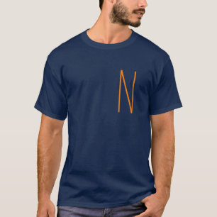 Initial Mit Monogramm Handgeschriebener Eigenname T-Shirt