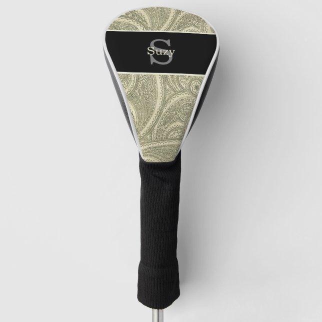 Initial Monogram Golf Headcover (Vorderseite)