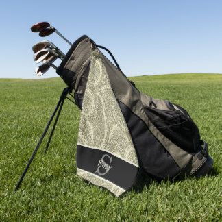 Initial Monogram Golfhandtuch