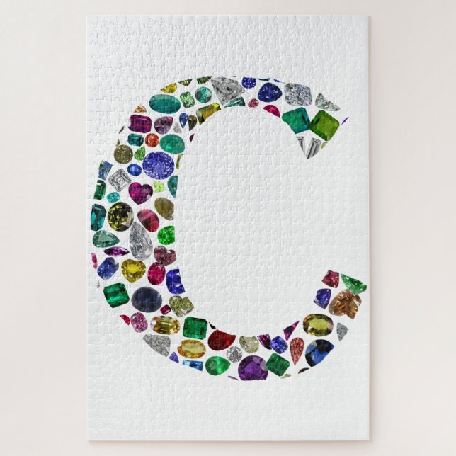 Initial Monogram Letter C Trendy (Vertikal)