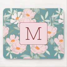 Initial monogramm Elegant farbenfroh blau pink