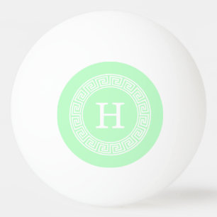 Initial-Monogramm für den kleinen weißen griechisc Tischtennisball