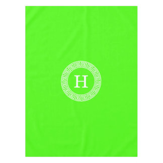 Initial-Monogramm für den Lime Green Wt griechisch Tischdecke