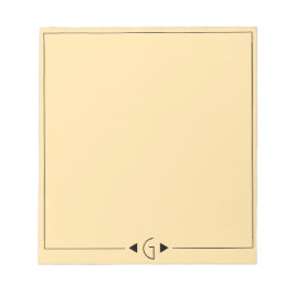 Initial Note Pad Notizblock