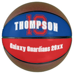 Initial- oder Zahlenteam für Monogramm rot Basketball