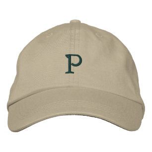 Initial "P" Designer Cap Bestickte Kappe