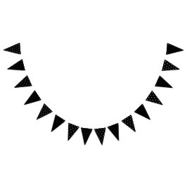 Initial Party Banner (Schwarz & Weiß)