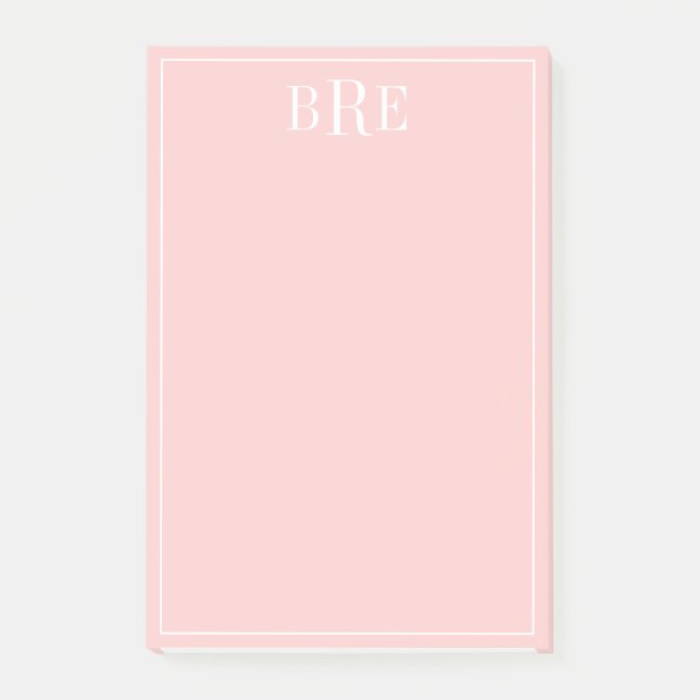 Initial Peach Post-it Klebezettel (Vorderseite)