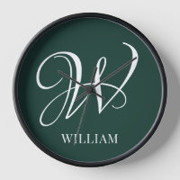 Initial Personalisiert Elegant Emerald Monogram