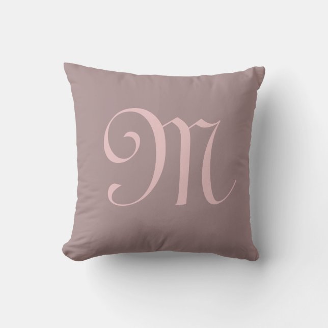 Initial Personalisierte Monogramm Kissen (Vorderseite)
