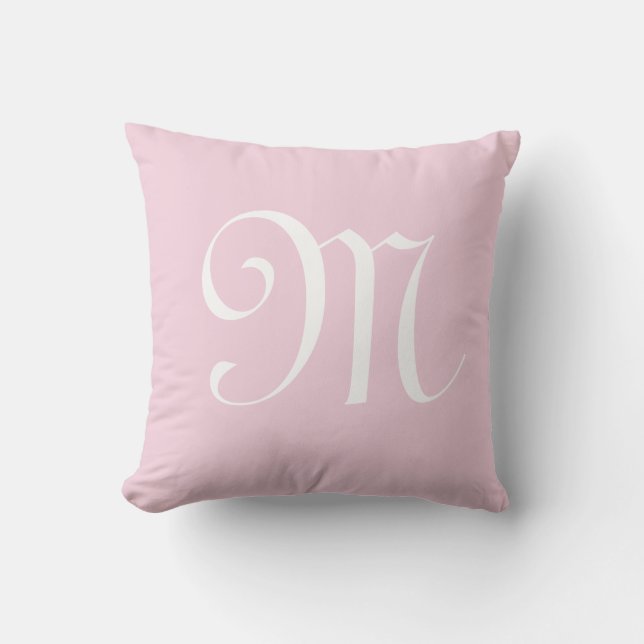 Initial Personalisierte Monogramm Kissen (Vorderseite)