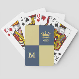 Initial Pickleball Typ King Monogram Spielkarten