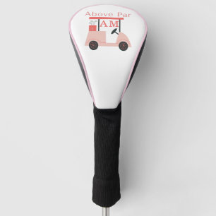 Initial rosa Monogramm Golf Headcover