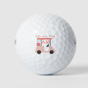 Initial rosa Monogramm Golfball