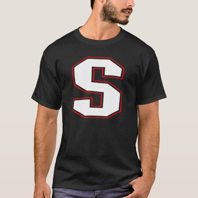 Initial S Monogram S Letter S Capital Alphabet T-Shirt (Vorderseite)