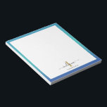 Initial-Skript für Elegant Monogram Custom Notizblock<br><div class="desc">Unsere eleganten Notizblöcke sind ideal für den behalt von Ideen und für die praktische Umsetzung. Personalisieren Sie mit Ihrem Initial, Namen und Nachnamen, um ein einzigartiges Schreibgerät für den täglichen Gebrauch zu schaffen. Ein Geschenk für jedes Jahr und besondere Anlass.</div>