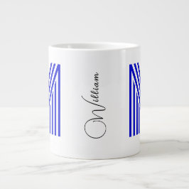 Initial und Name der personalisierten Monogramm | Jumbo-Tasse
