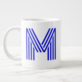 Initial und Name der personalisierten Monogramm |  Jumbo-Tasse