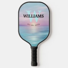Initial und Name Personalisiert Pickleball Schläger