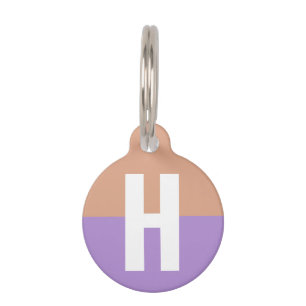 Initialbrief von elegantem Pastel-Colorblock Haustiermarke
