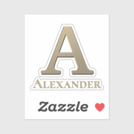 Initialbuchstabe A Monogramm Aufkleber