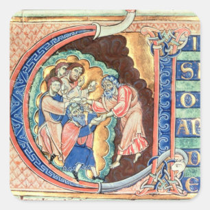 Initialbuchstabe 'V' Visio Abdie Quadratischer Aufkleber