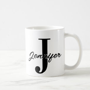 Initialbuchstaben und Name benutzerdefinierten Kaffeetasse