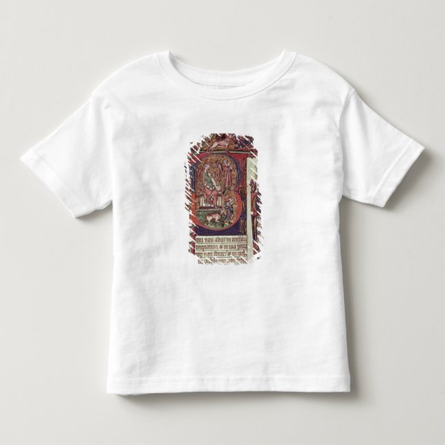 Initiale "B" Mms 9961-2 Historiated vom Peterb Kleinkind T-shirt (Vorderseite)