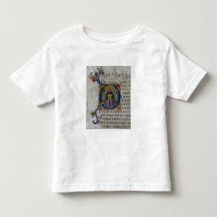 Initiale "D" Frau 531 f.169v Historiated Ki Kleinkind T-shirt