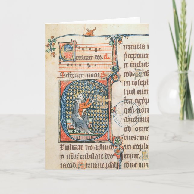 Initiale de Historiated dépeignant le jeu du Roi (Devant)