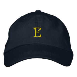 INITIALE "E" Designer-Kappe Bestickte Baseballkappe
