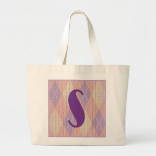 Initiale enorme S de sac de fourre-tout