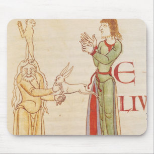 Initiale "H" in Form von zwei Zauberer Mousepad