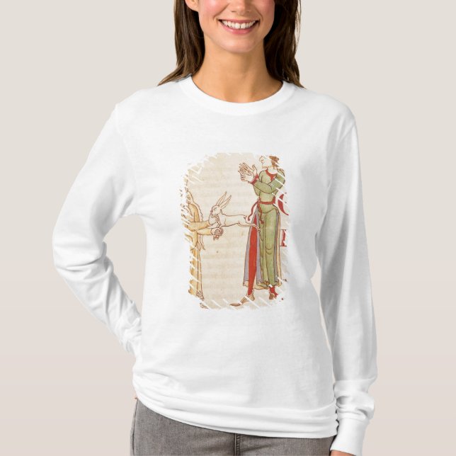 Initiale "H" in Form von zwei Zauberer T-Shirt (Vorderseite)