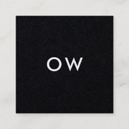 Initiale moderne Minimalistisch Square Monogram Quadratische Visitenkarte