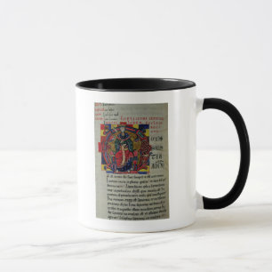 Initiale "O" Frau 2 fol.8 Historiated eine Feige Tasse