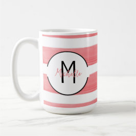 Initiale personnalisée et nom Mug