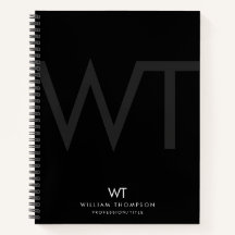 Initialen der beruflichen Black Business Monogram
