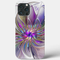 Initialen der Energetic Colorful Abstrakt Art Blum