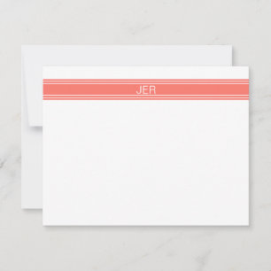 Initialen der Personalisierten Monogrammbezeichnun Mitteilungskarte