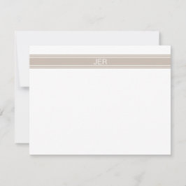 Initialen der Personalisierten Monogrammnamen von Mitteilungskarte